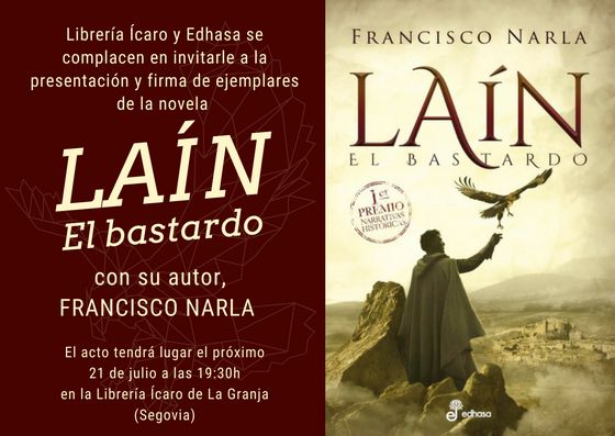 Presentaciones, firmas y noticias de Laín en Julio y Agosto 2018